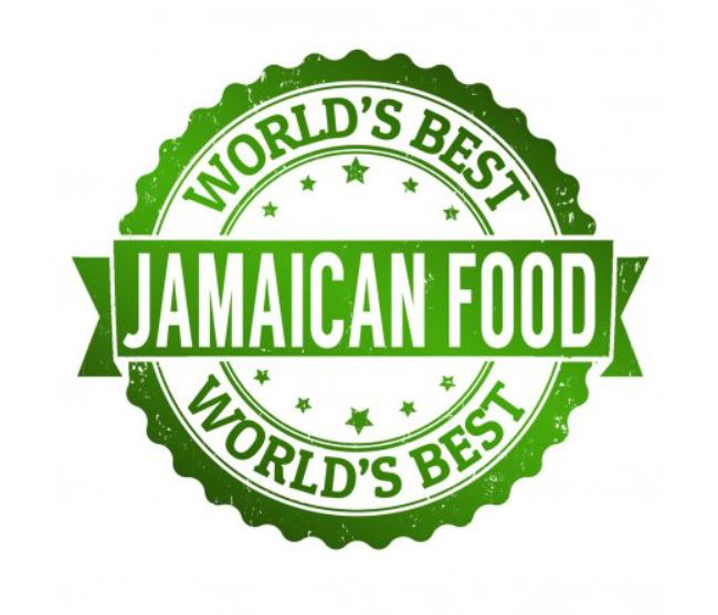 A green seal that says world 's best jamaican food.